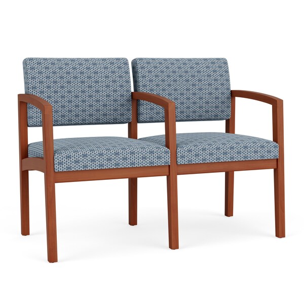Lesro Lenox 2 Seat Tandem Seating W/ Arm, 44 in W 26 in L 31.5 in H LW2103 - main